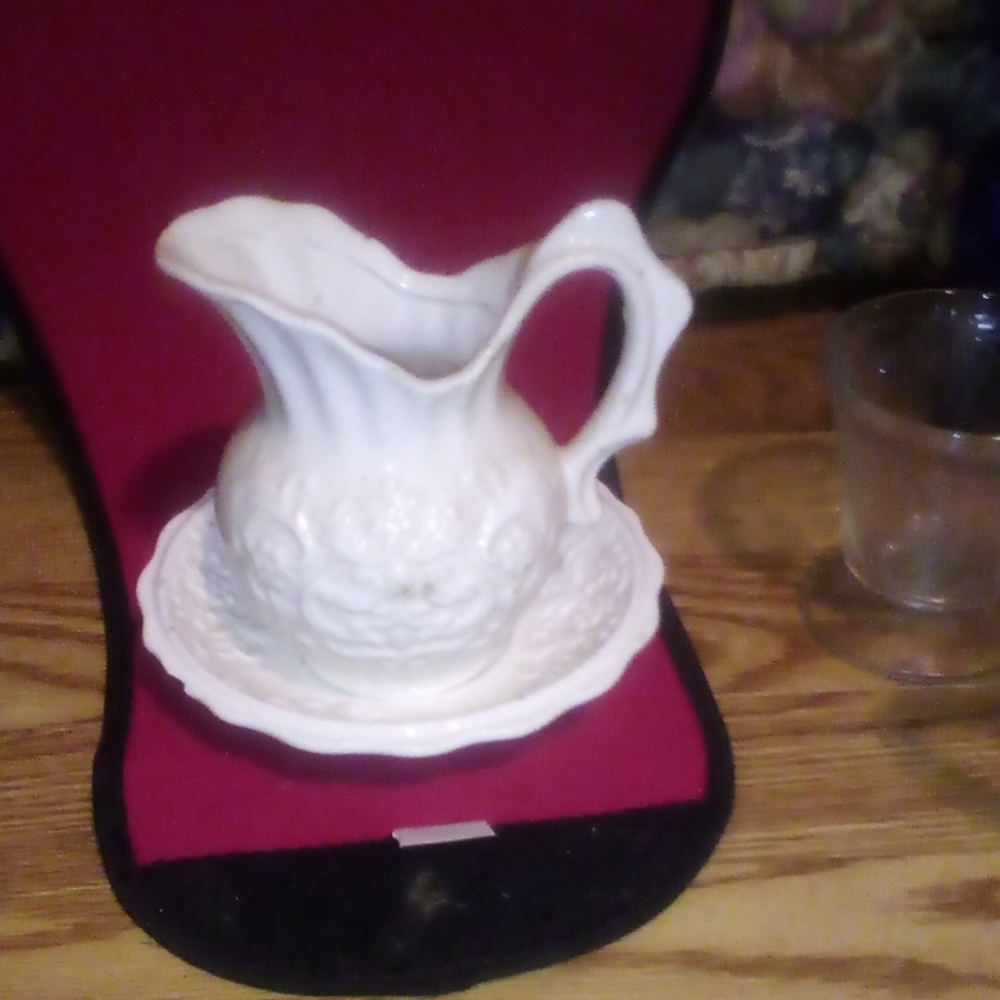 Vintage water pitcher and bowel